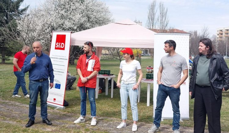 Спортен празник с кандидат-депутати сътвориха за столичани Цветелина Пенкова и младежите на БСП